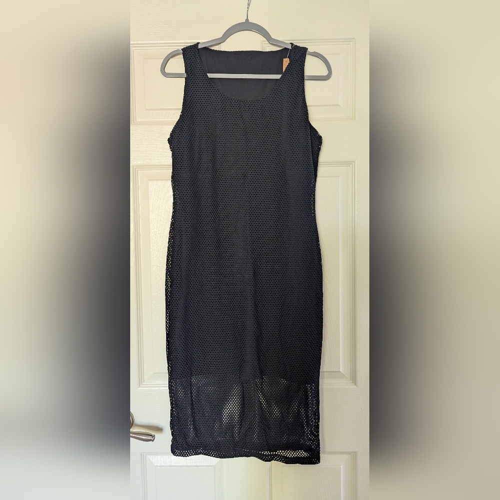 Shapellx | Black Sleeveless Mesh Dress | Size XXL